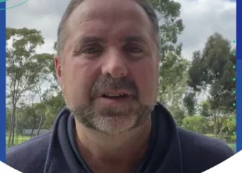 Image of Matthew Clayton, Australian Chef de Mission to 2023 IBSA World Games, looking at camera