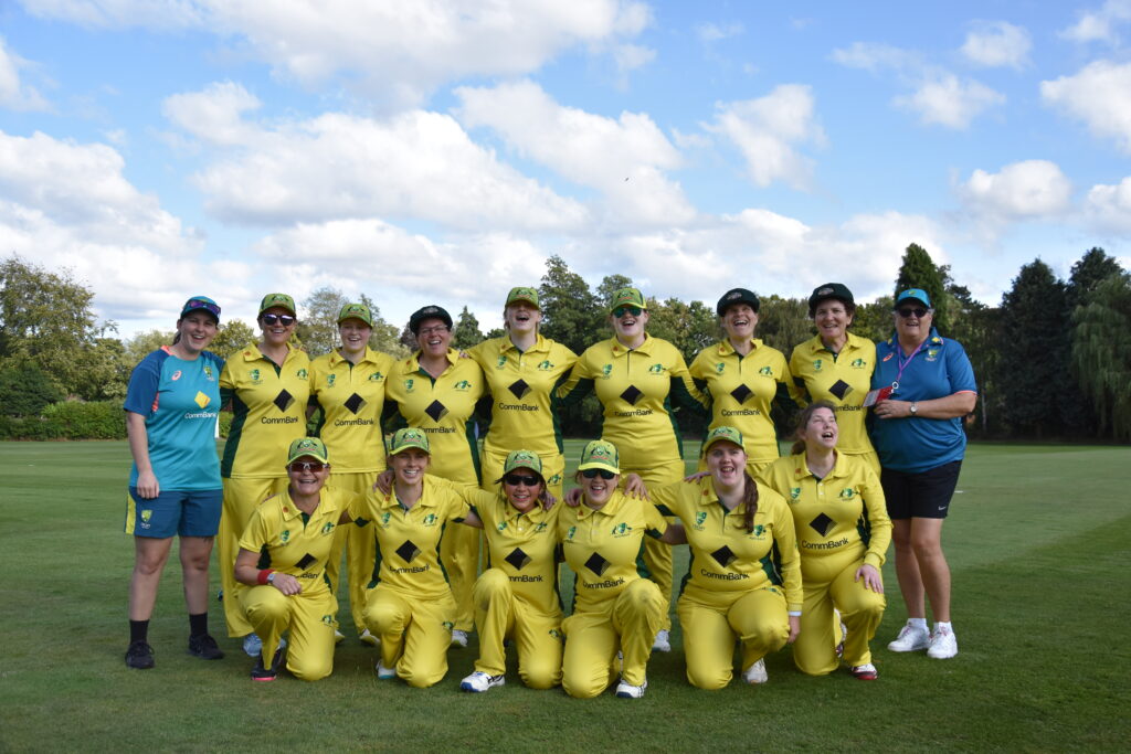 Australian Women's Blind Cricket team photo